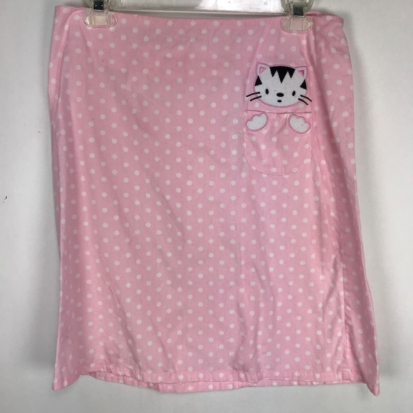 EC STAR Polka Dot Kitty Skirt Rockabilly Med CAT - Picture 1 of 2